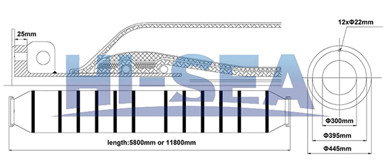 Drawing for DN300 Dredge Self Floating Discharge Hose.jpg